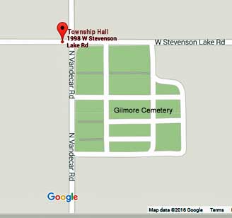 Gilmore Township Locator map